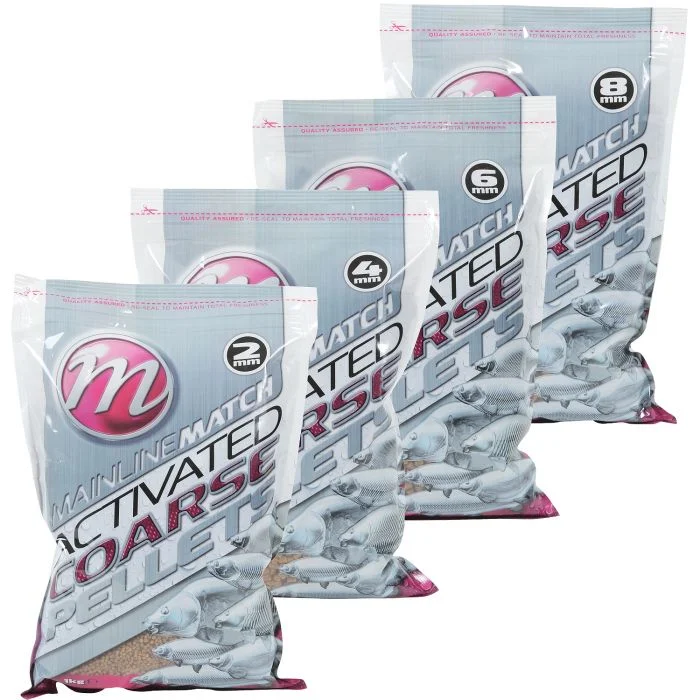 Gyors szállítás Mainline Match Activated Carp Coarse Pellets (MM3201-3204)