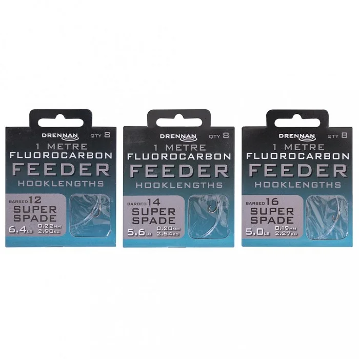 Expressz kézbesítés Drennan Super Spade Fluorocarbon Feeder Rig 1M (HNFFSSPM)