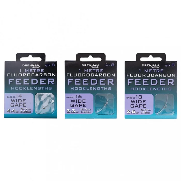 Drennan Wide Gape Fluorocarbon Feeder Rig 1M (HNFFWDGM) Legnépszerűbb