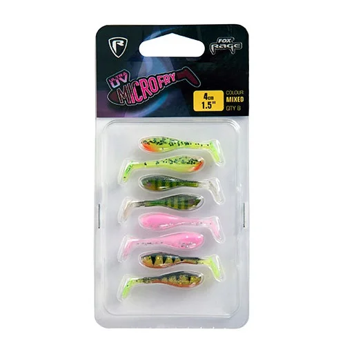 Expressz kézbesítés Fox Rage Micro Fry UV Mixed Colour Pack 4CM (NMC009-061)