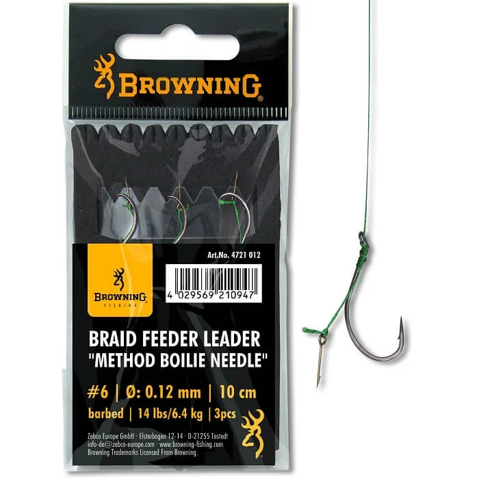 Browning Braid Feeder Leader Method Boilie Needle 10CM (BR_4721012-14) Árengedmény