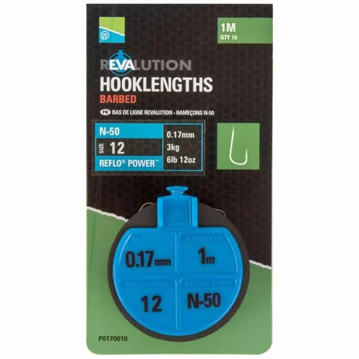 Korlátozott ajánlat Preston Revalution Hooklengths N50 100CM (P0170009-12)