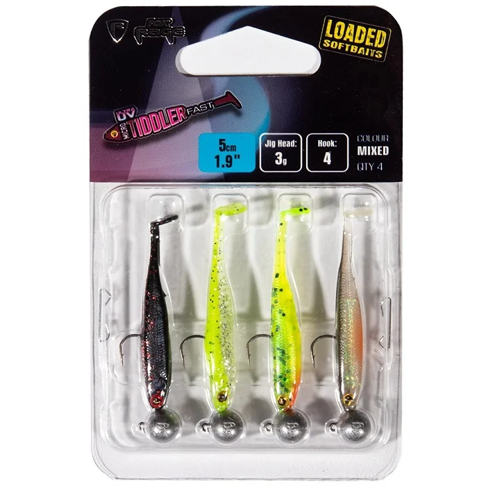 Fox Rage Micro Tiddler Fast Loaded UV Mixed Colour Pack 5CM/3G (NMC043-060) Vedd meg most