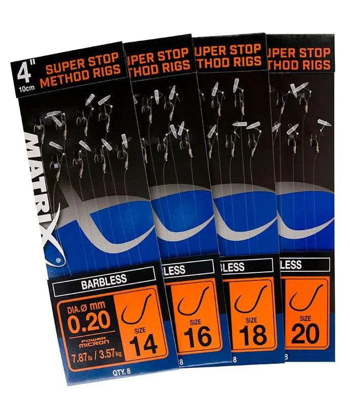 Vedd meg online Matrix 4″ Carp Rigger Method Rigs – Barbless X 8 Spike (GRR008-012)