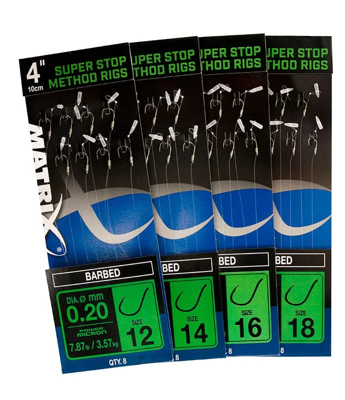 Matrix 4″ Feeder Rigger Method Rigs – Barbed X 8 Spike (GRR013-016) Prémium