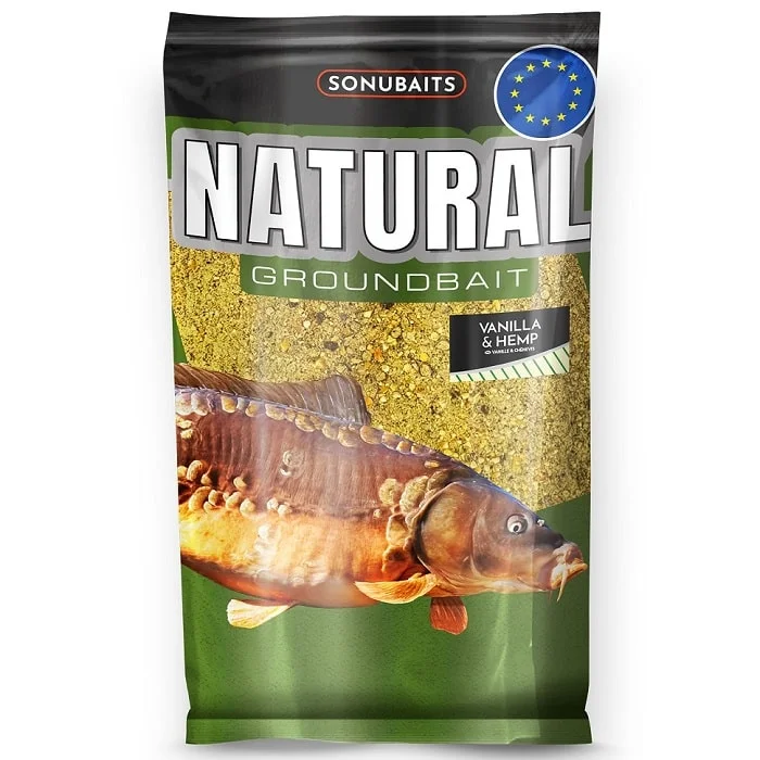 Sonubaits Natural Groundbait 1kg – Vanilla & Hemp (S1780027) Újdonság