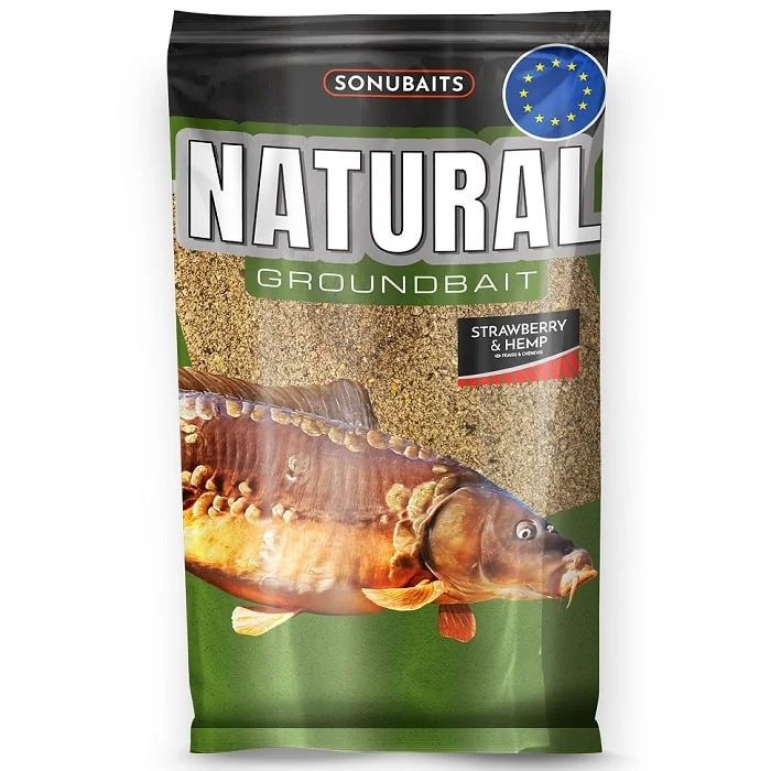 Sonubaits Natural Groundbait 1kg – Strawberry & Hemp (S1780028) Újdonság