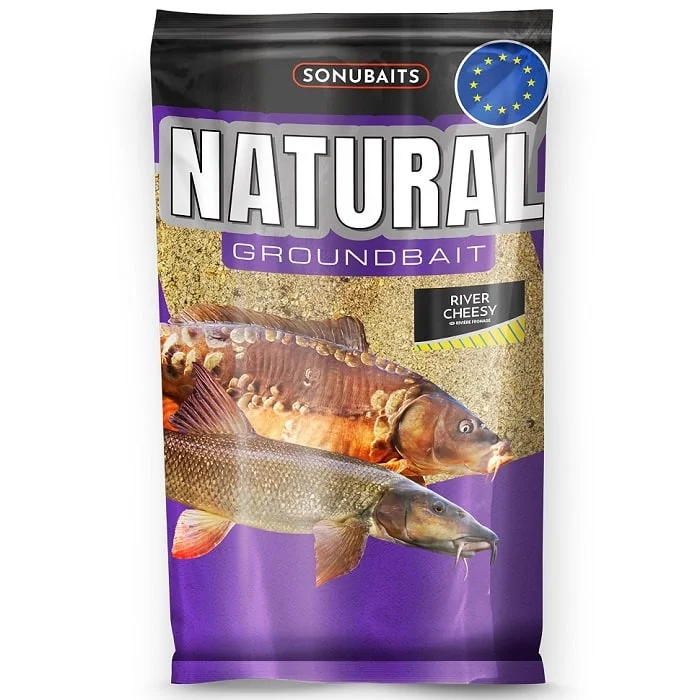 Végkiárusítás Sonubaits Natural Groundbait 1kg – River Cheesy (S1780029)
