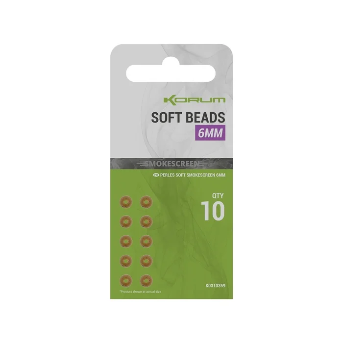Akció Korum Smokescreen Soft Beads 6mm (K0310359)