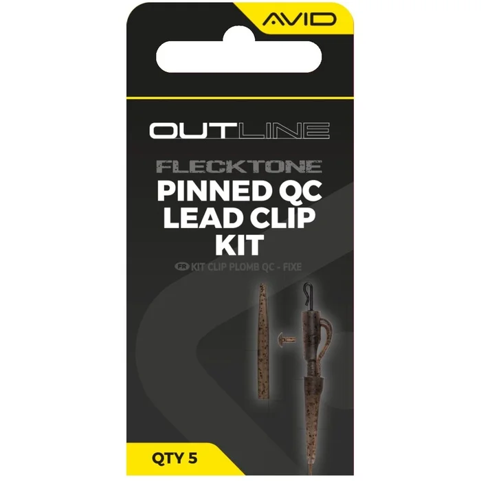 Olcsóbb Avid Carp Outline FleckTone Pinned QC Lead Clip Kit (A0640117)