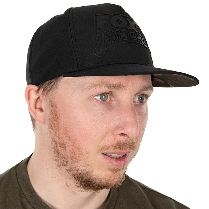 Fox Black/Camo Flat Peak Snapback Cap (CHH029) Akció