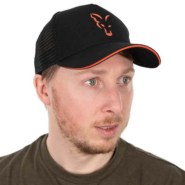 Fox Collection Black & Orange Trucker Cap (CHH017) Vedd meg most
