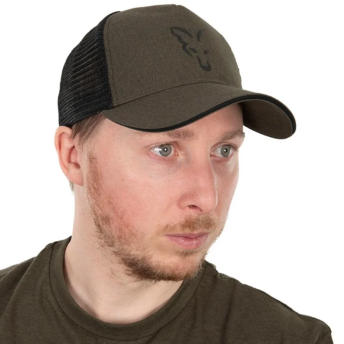 Fox Collection Green & Black Trucker Cap (CHH018) Expressz kézbesítés