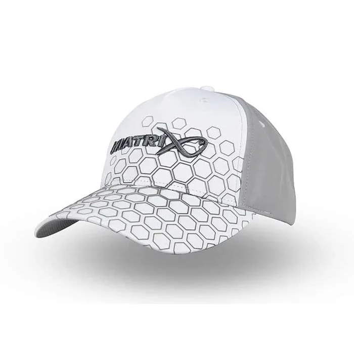 Ne maradj le Matrix Hex Print White Cap (GHH008)
