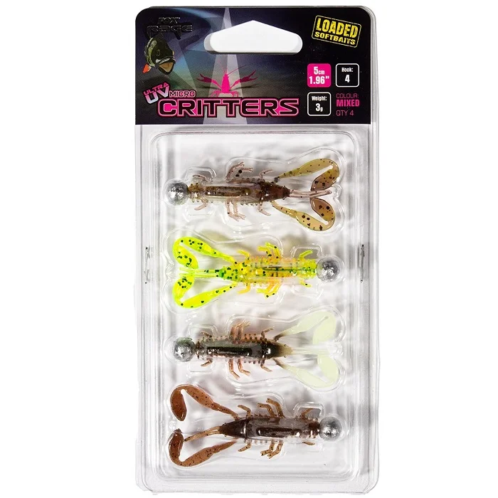 Fox Rage Micro Critters Loaded UV Mixed Colour Pack 5CM/3G (NMC055) Kihagyhatatlan ajánlat