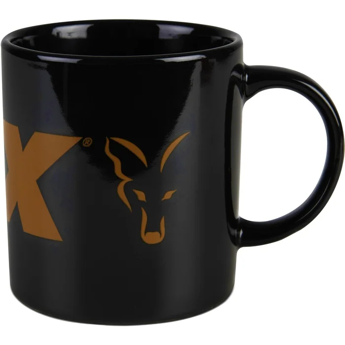 Fox Black and Orange Logo Ceramic Mug (CCW022) Prémium