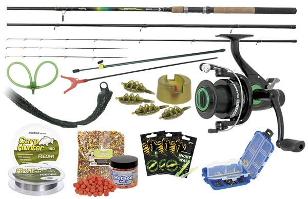 CARP HUNTER ALFA FEEDER horgász szett Kedvezményes ár