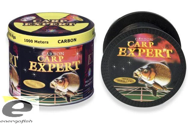 Biztonságos fizetés CARP EXPERT BLACK monofil zsinór 0,30MM 1000M FÉMDOBOZOS