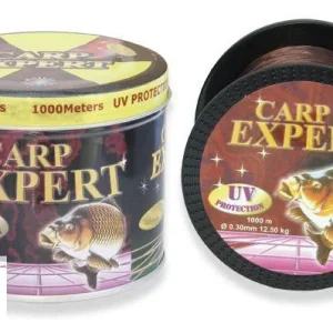 Végkiárusítás CARP EXPERT UV monofil zsinór 0,25MM 1000M FÉMDOBOZOS