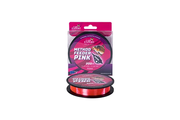Expressz szállítás CARP EXPERT METHOD FEEDDER PINK monofil zsinór 0.25MM 200m 9,15KG