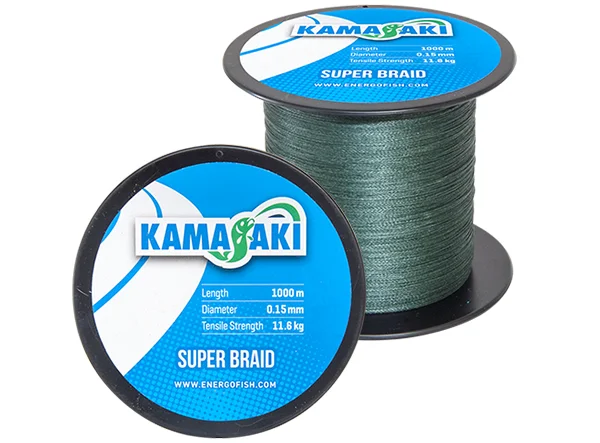 Különleges ajánlat KAMASAKI SUPER BRAID 1000M 0,10MM fonott zsinór