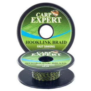 Carp Expert FAST SINKING 25LBS CAMOU GREEN 10M fonott előke zsinór Kiárusítás