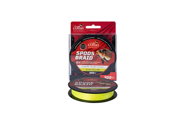 CARP EXPERT SPODS BRAID 0.28 300M 30LBS/13,6KG YELLOW FONOTT ZSINÓR Biztonságos vásárlás
