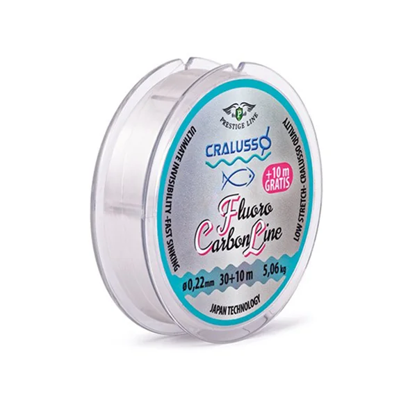 CRALUSSO FLUORO CARBON ELŐKE ZSINÓR (30+10M) 0,22 Olcsóbb