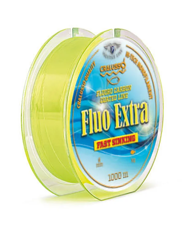 Szuper akció CRALUSSO FLUO EXTRA YELLOW PRESTIGE monofil zsinór(1000M) 0,35 MM