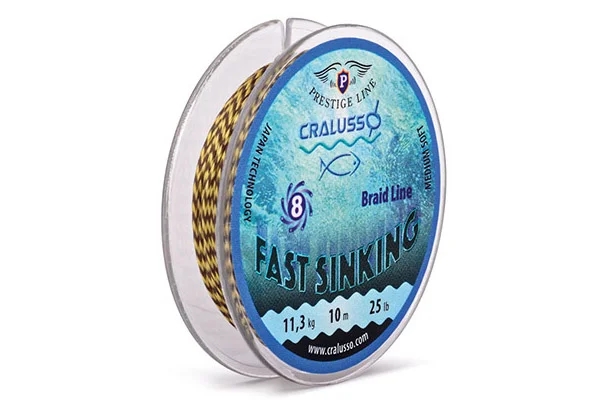 CRALUSSO FAST SINKING FONOTT ELŐKE ZSINÓR 18LB 10 M Akció