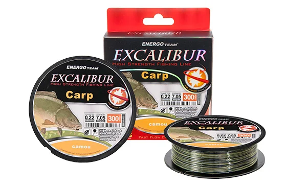 Legnépszerűbb EXCALIBUR CARP CAMOU monofil zsinór 300M 0,18MM