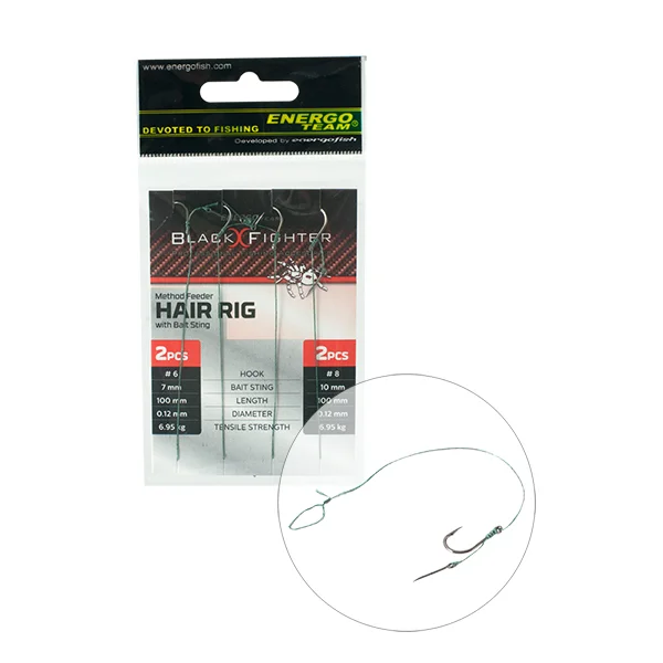 Expressz szállítás BLACK FIGHTER METHOD KÖTÖTT HOROG CSALITÜSKÉVEL 7-10MM