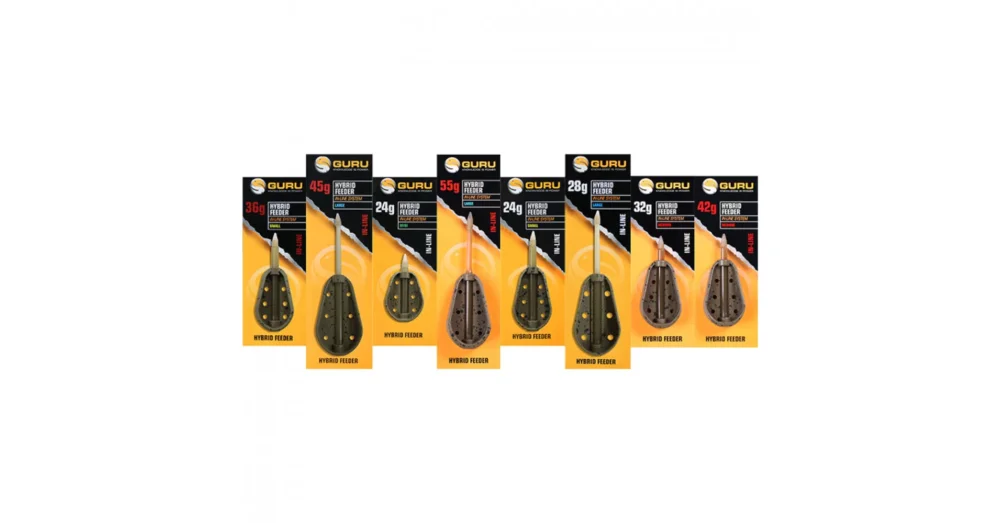 Csak ma GURU Hybrid feeder Inline feeder kosár Large 55g
