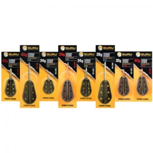 Népszerű GURU Hybrid feeder Inline feeder kosár Medium 42g
