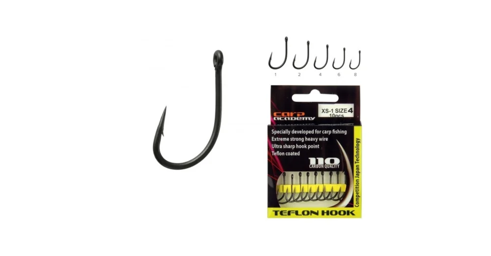CARP ACADEMY Teflon Hook XS-1 6-os pontyozó horog Olcsó
