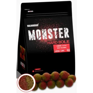 HALDORÁDÓ MONSTER Hard Boilie 24+ mm - Vörös Lazac Kedvezmény