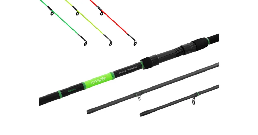 Alacsony ár DELPHIN WASABI Feeder NXT 300cm/100g/3 részes feeder bot