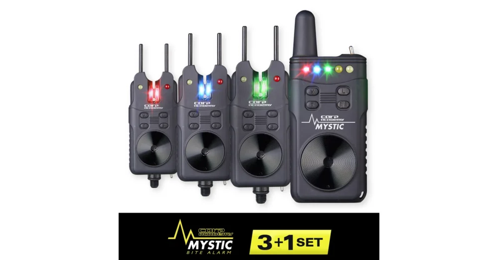 Alacsony ár CARP ACADEMY Mystic Elektromos kapásjelző szett 3+1
