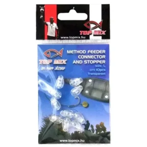 TOP MIX Method Feeder gyorskapocs fluo clear "L" Expressz szállítás