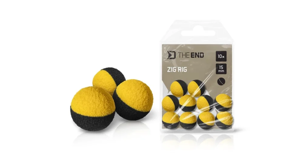 DELPHIN TheEND ZIG RIG 10db fekete-sárga 15mm Bestseller