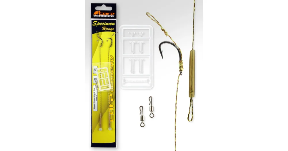 CARP ACADEMY Basic Super Rig 4-es méret 2db/cs Előkötött horog Olcsóbb