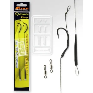 Újdonság CARP ACADEMY Line Aliger Rig Teflon 2db/cs 4-es méret előkötött pontyozó horog