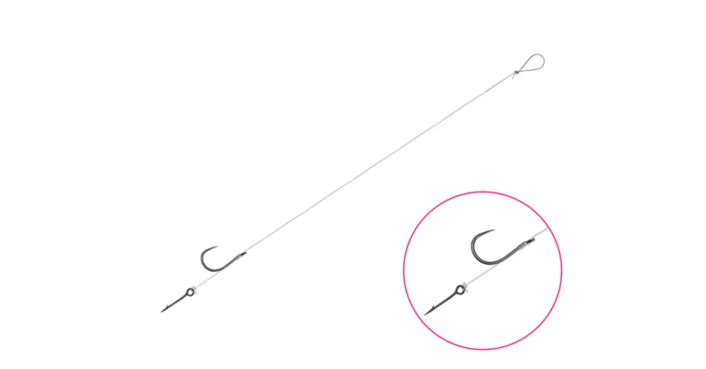 DELPHIN FLR Sting 8cm/0,22mm/B-LESS 6/Sting5mm kötött horog Gyors szállítás