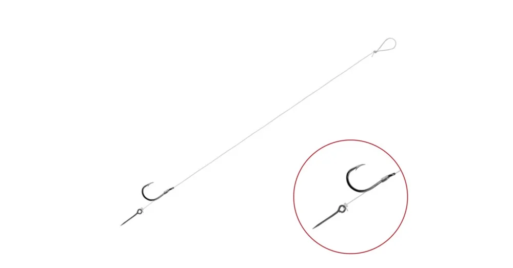Biztonságos fizetés DELPHIN FLR Sting 8cm/0,25mm/BARB 8/Sting7mm kötött horog