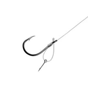 DELPHIN FLR D-rig 8cm/0,22mm/BARB 8/Sting7mm kötött horog Akció