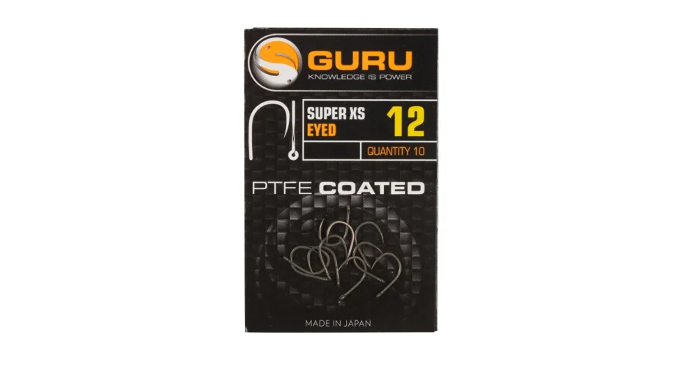 GURU Super XS Size 12 Barbless/Eyed szakáll nélküli horog Ne maradj le