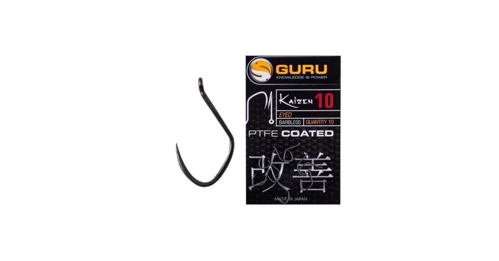 GURU Kaizen Eyed hook size 10 Barbless/Eyed szakáll nélküli horog Biztonságos fizetés