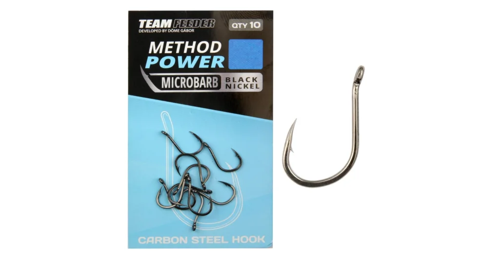 Gyors kiszállítás BY DÖME TEAM FEEDER Method Power horog 10-es