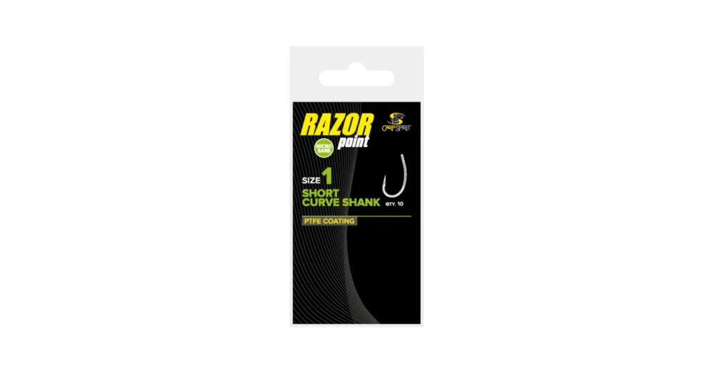 Végkiárusítás CARP SPIRIT Short Curve Shank S6 pontyozó horog