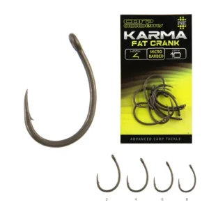 CARP ACADEMY KARMA Fat Crank 2-es pontyozó horog Prémium